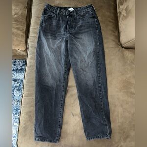 Forever 21 Premium Women’s Black High Waisted Mom Jeans